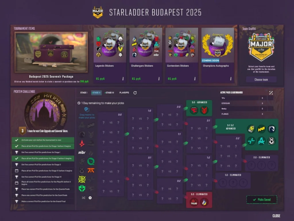 Прогнозы Pick’Em Challenge на StarLadder Budapest Major