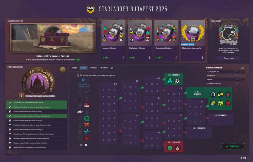 Прогнозы Pick’Em Challenge на StarLadder Budapest Major