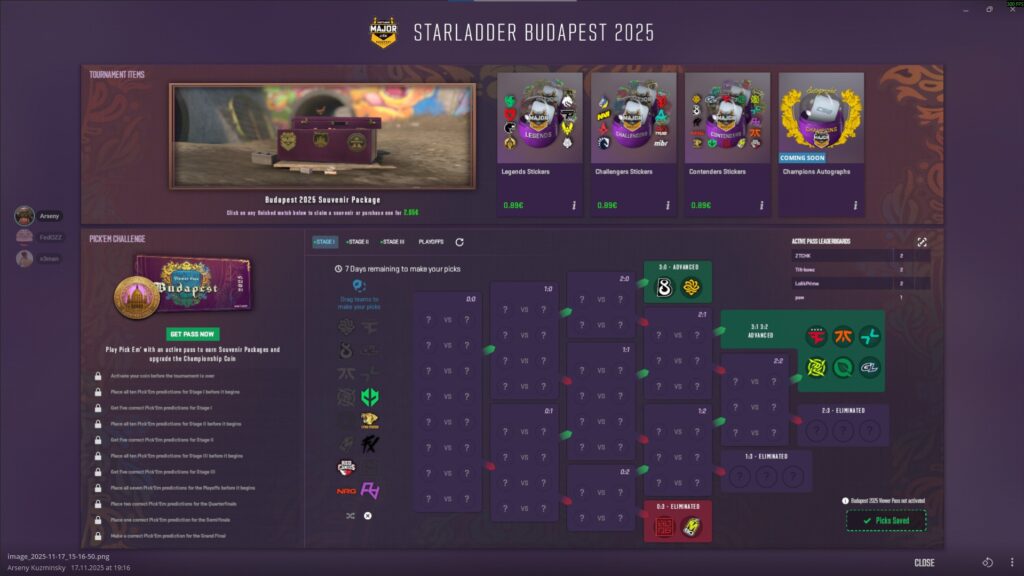 Прогнозы Pick’Em Challenge на StarLadder Budapest Major
