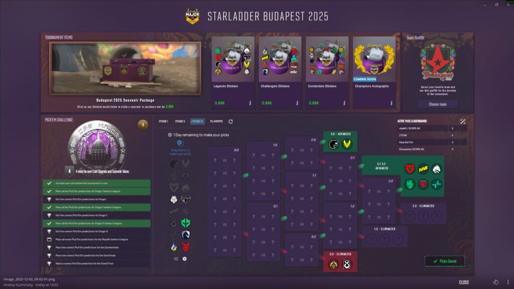 Прогнозы Pick’Em Challenge на StarLadder Budapest Major